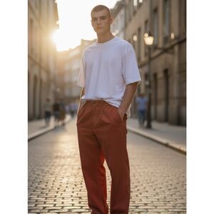 Todd Snyder Mens Rust Slim Fit Chino Pants Cotton Stretch XL